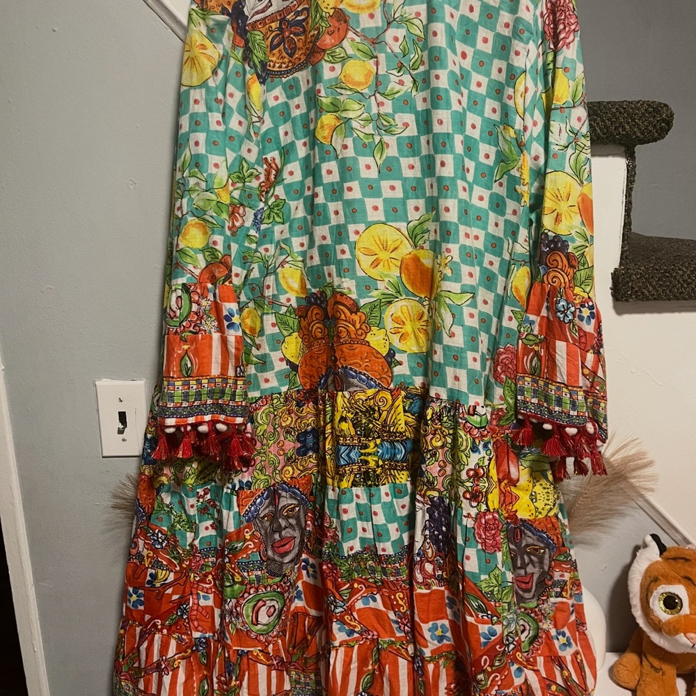 Colorful Patterned Maxi Dress - Picture 2 of 5